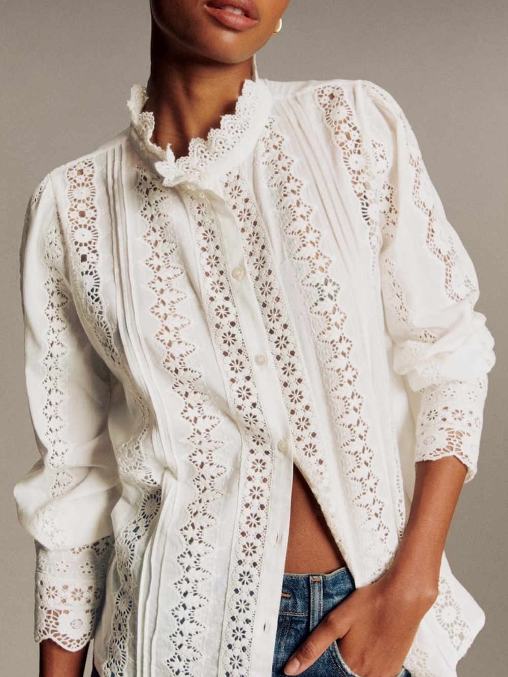 Sezane | Top | RYM Shirt Ecru - Picture 2 of 11
